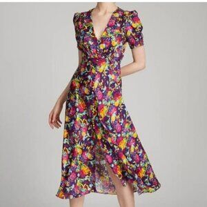 Saloni Lea dress size 2 in Floral Pattern